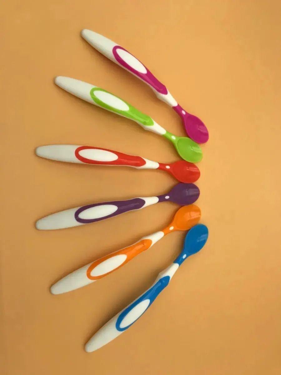 Pack 6 Cucharas Punta Blanda Para Bebes Bpa Free - Norplat-2