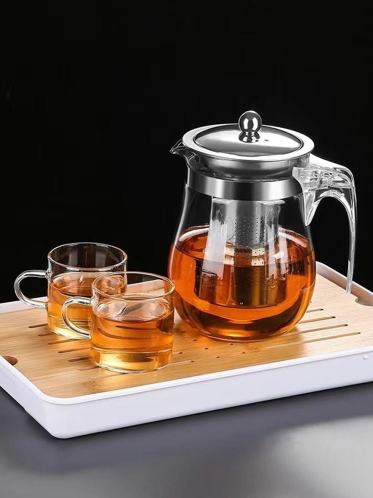 Set Tetera Té Acero Vintage Vidrio 500 Ml Premium - Norplat-6