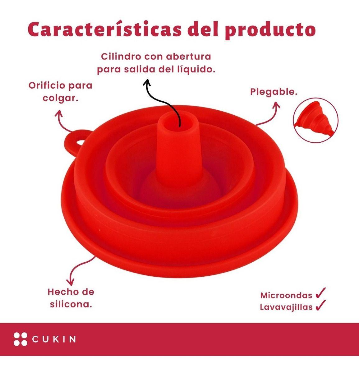 Embudo De Silicona Para Llenar Botellas - Norplat-3