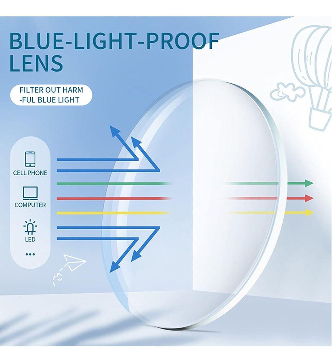 Lentes Anti Azul, Lentes De Descanso, Filtro Luz Azul Pc Med - Norplat-5