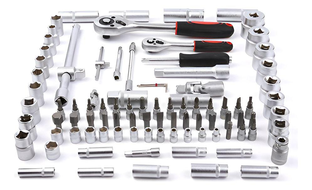 Caja Herramientas Dados Llaves 94 Piezas Acero Crv - Norplat-3