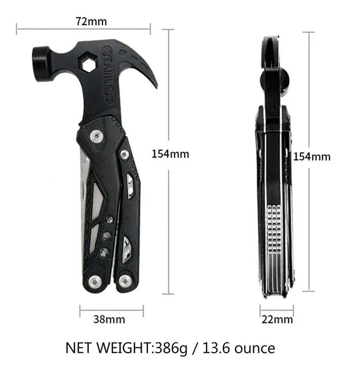 Cortapluma Norplat Supervivencia Pesca Camping 12en1 Funda Negro-7