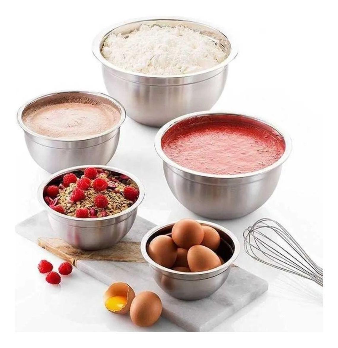 Bowl Acero Inoxidable 22cm Reposteria Cocina 2500ml Norplat-4