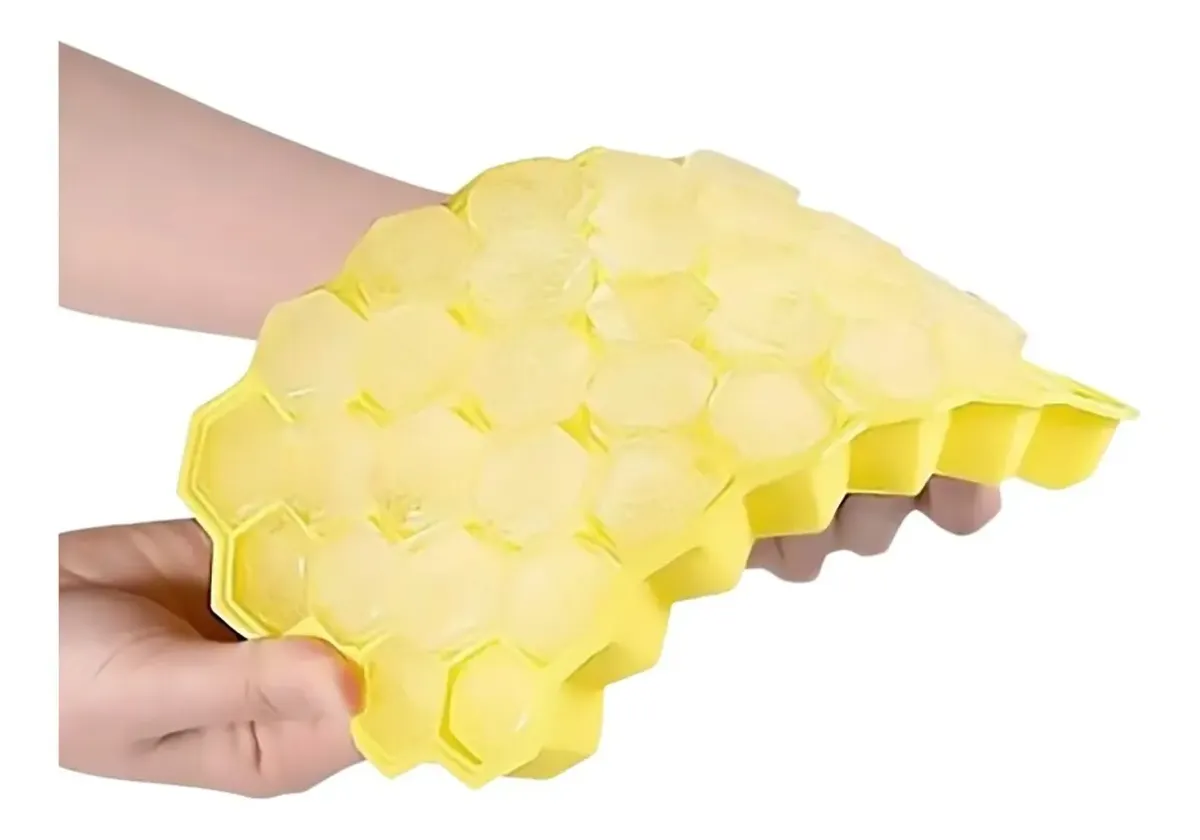 Molde De Silicona Para 37 Mini Cubos De Hielo Panel De Abeja - Norplat-4