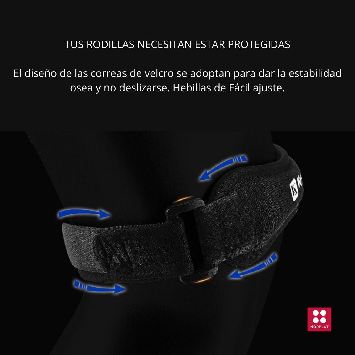Pack 2 Menisqueras Neoprene Soporte Rotuliano Ajustable - Norplat-5