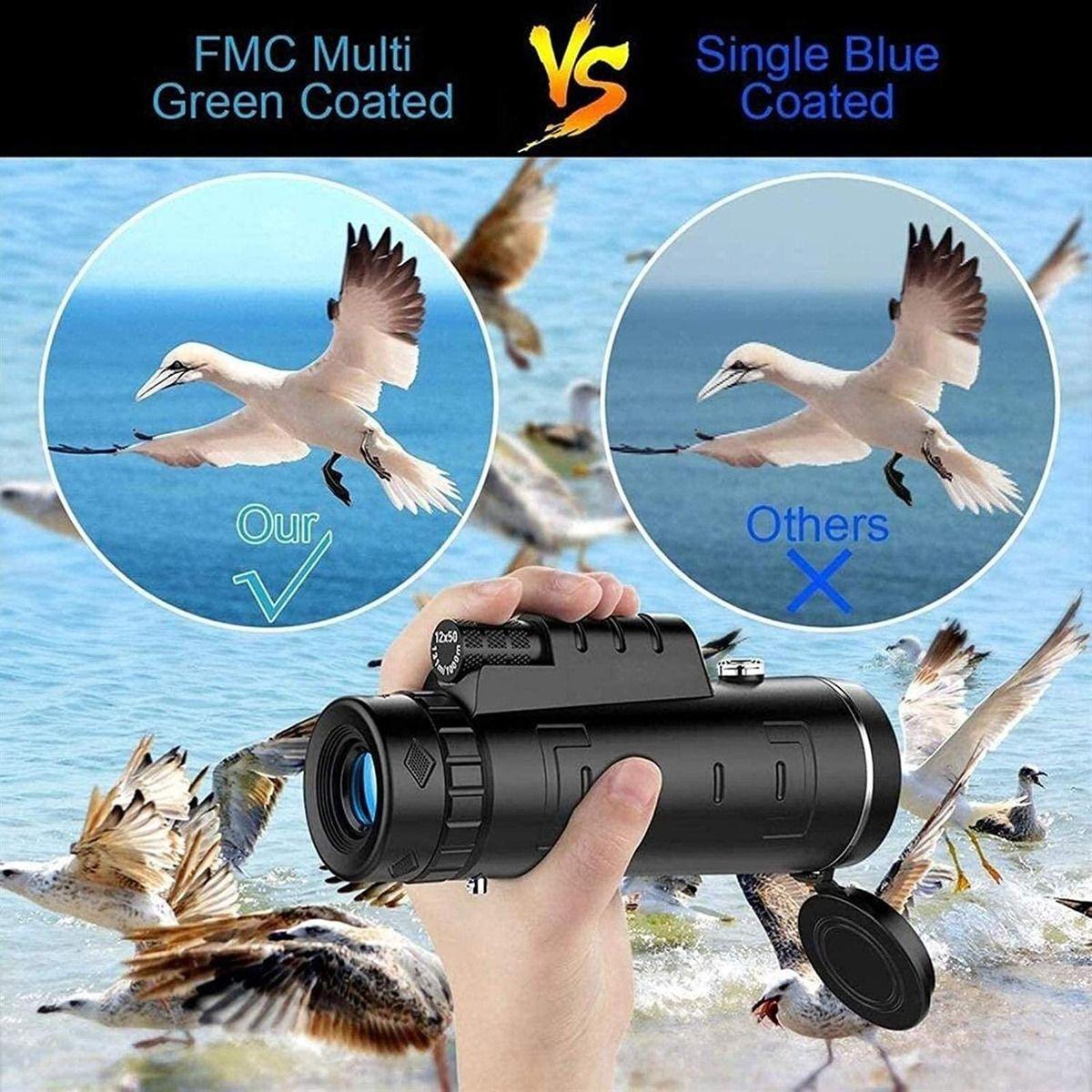 Telescopio Monocular Hd 40x60 Tripode Y Adaptador - Norplat-9