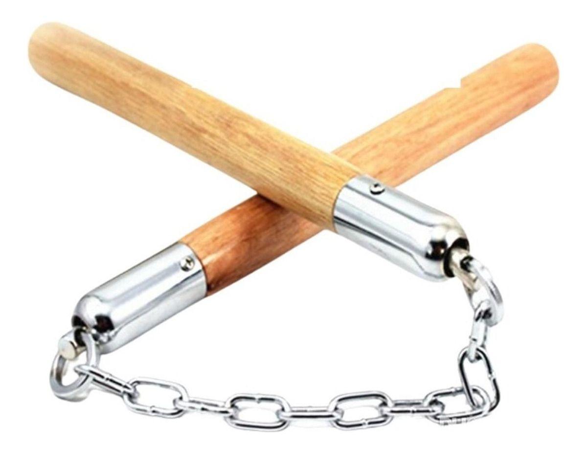Nunchaku Muchaco Linchaco De Madera Con Rodamiento - Norplat-0