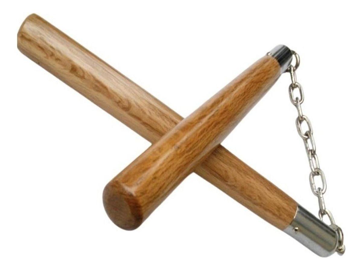 Nunchaku Muchaco Linchaco De Madera Con Rodamiento - Norplat-3
