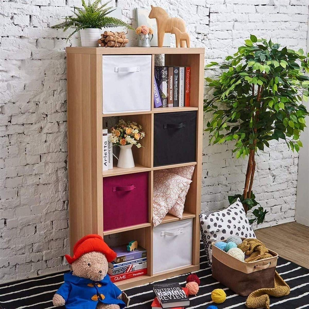 Kit 6 Cajas Organizadoras Cubo Plegables Closet Ropa Norplat-3