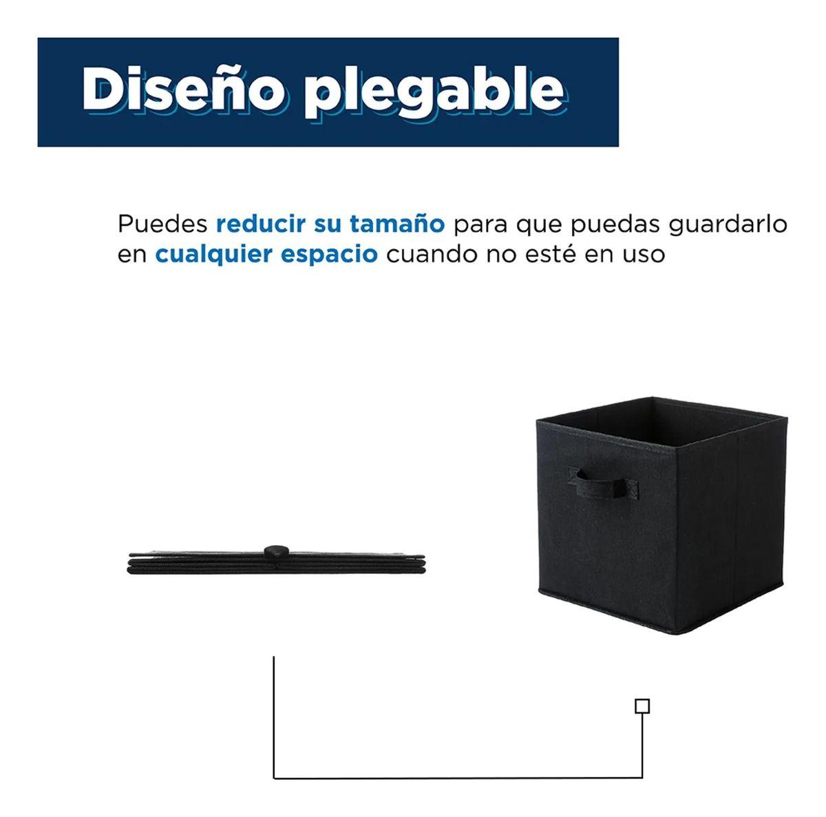 Kit 6 Cajas Organizadoras Cubo Plegables Closet Ropa Norplat-6