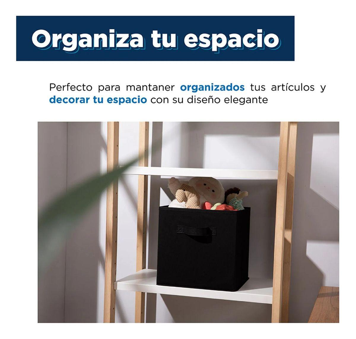 Kit 6 Cajas Organizadoras Cubo Plegables Closet Ropa Norplat-8