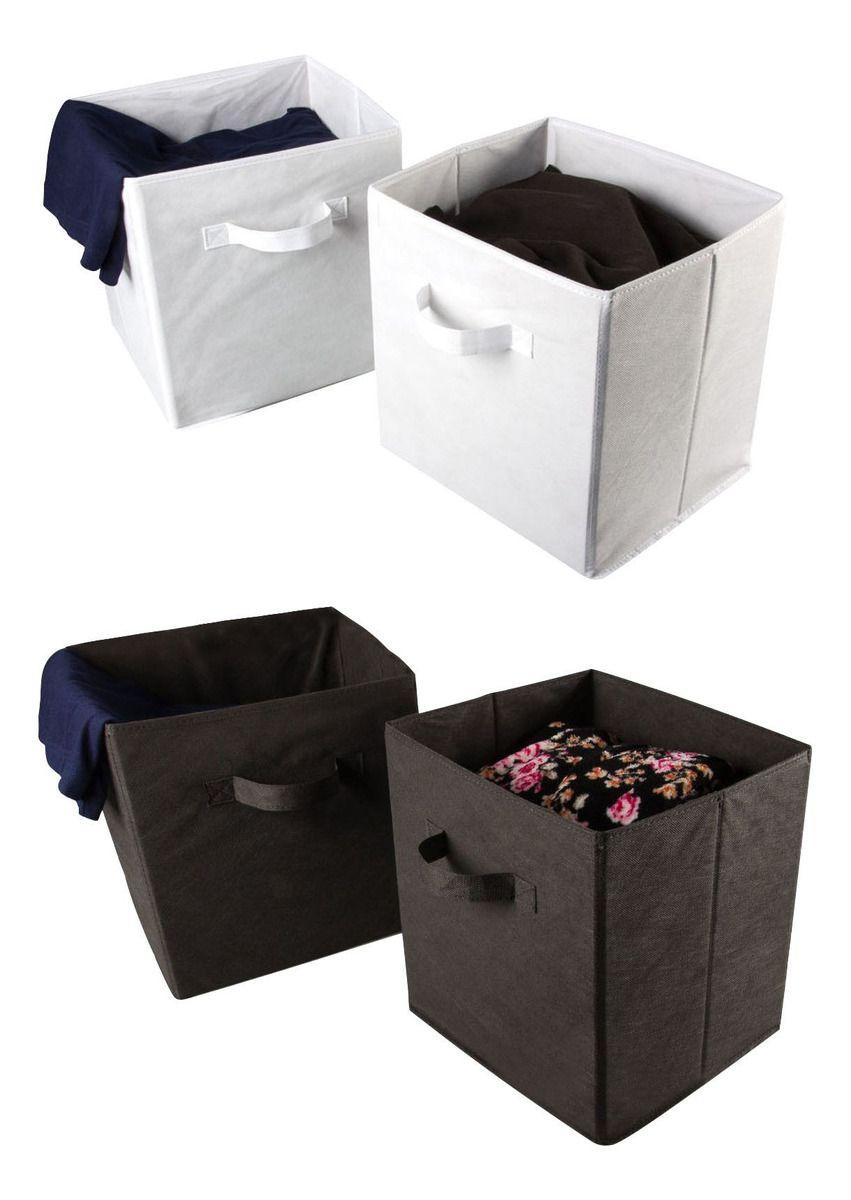 Kit 6 Cajas Organizadoras Cubo Plegables Closet Ropa Norplat-9