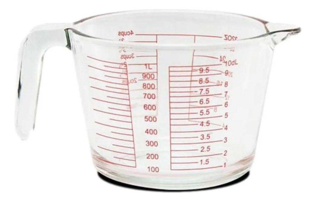 Norplat Jarra Medidora 1 Litro Vidrio Templado Transparente-0