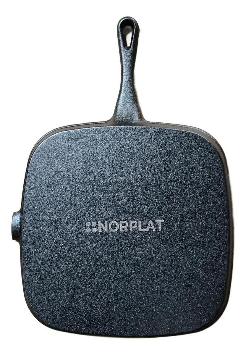 Sartén Bifera Churrasquera Grill Hierro Fundido 24cm Norplat-2