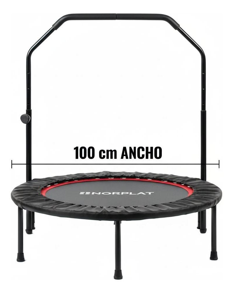 Trampolín Fitness Norplat Plegable 100cm 1m Cama Elastica Negro-2