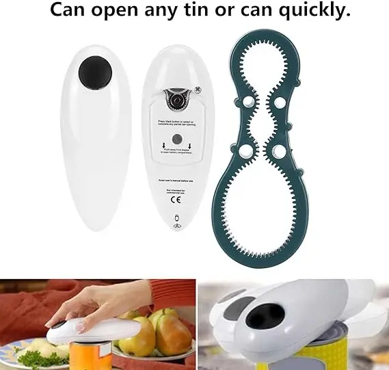 Abrelatas Electrico Abridor De Latas + Abre Botellas Norplat-3