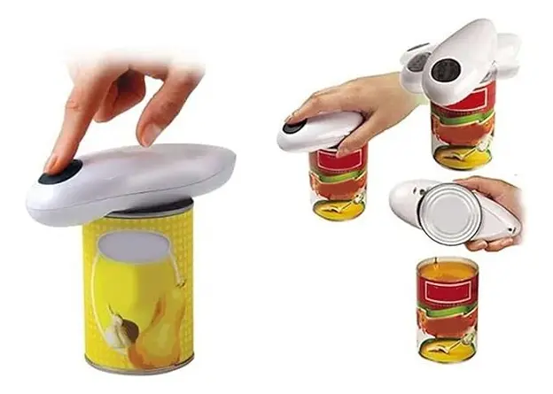 Abrelatas Electrico Abridor De Latas + Abre Botellas Norplat-4