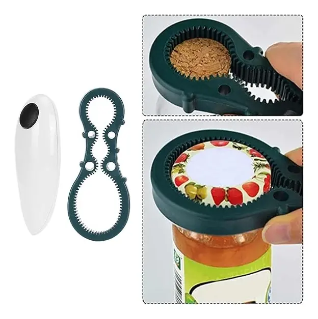 Abrelatas Electrico Abridor De Latas + Abre Botellas Norplat-6