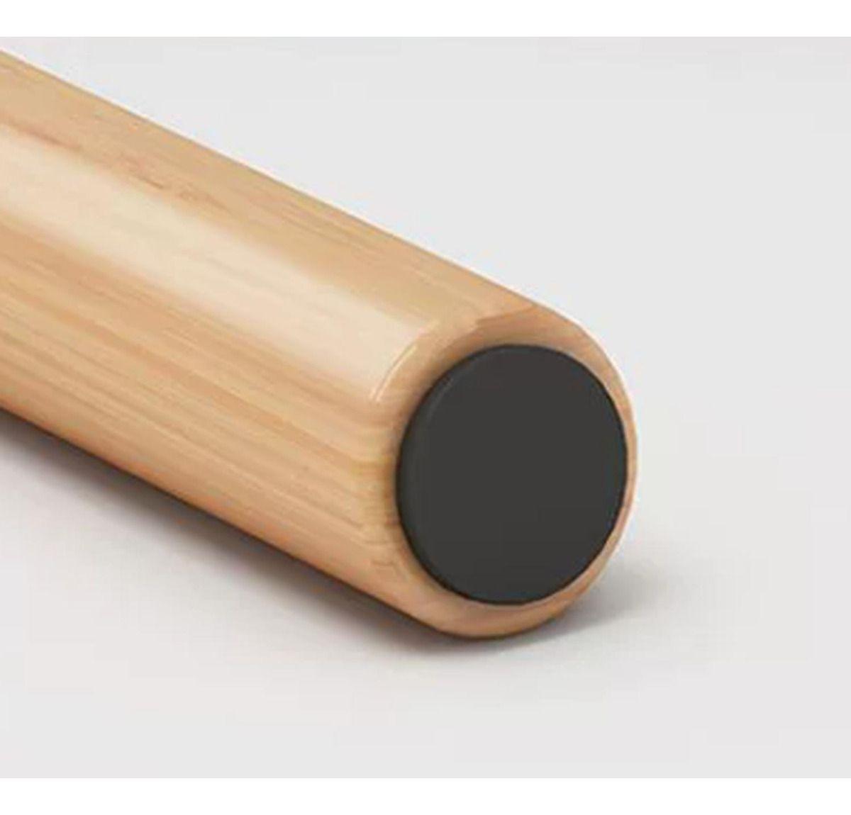 Mesa Centro Madera Norplat 50cm Redonda Minimalista Nordica Blanco-5