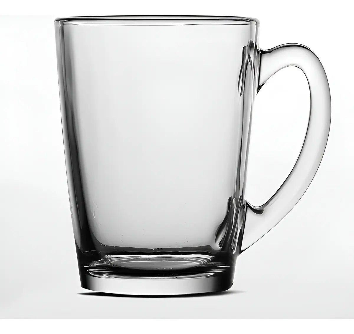 Set 6 Tazas Para Café Con Leche Té Capuccino Vidrio 250ml - Norplat-5