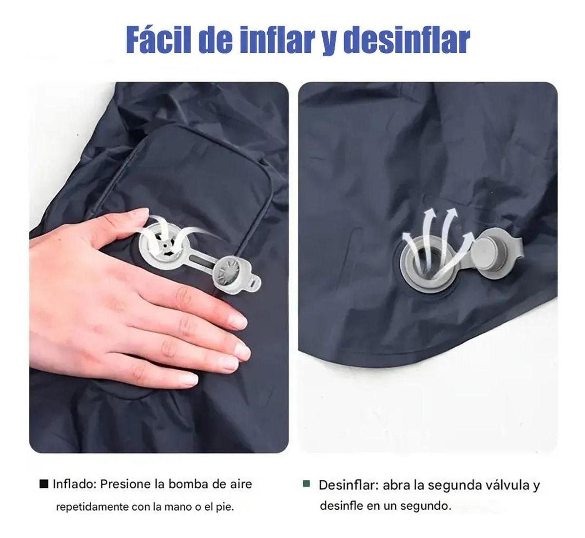 Colchoneta Inflable Plegable Norplat - Acampar Y Senderismo Azul Oscuro-5