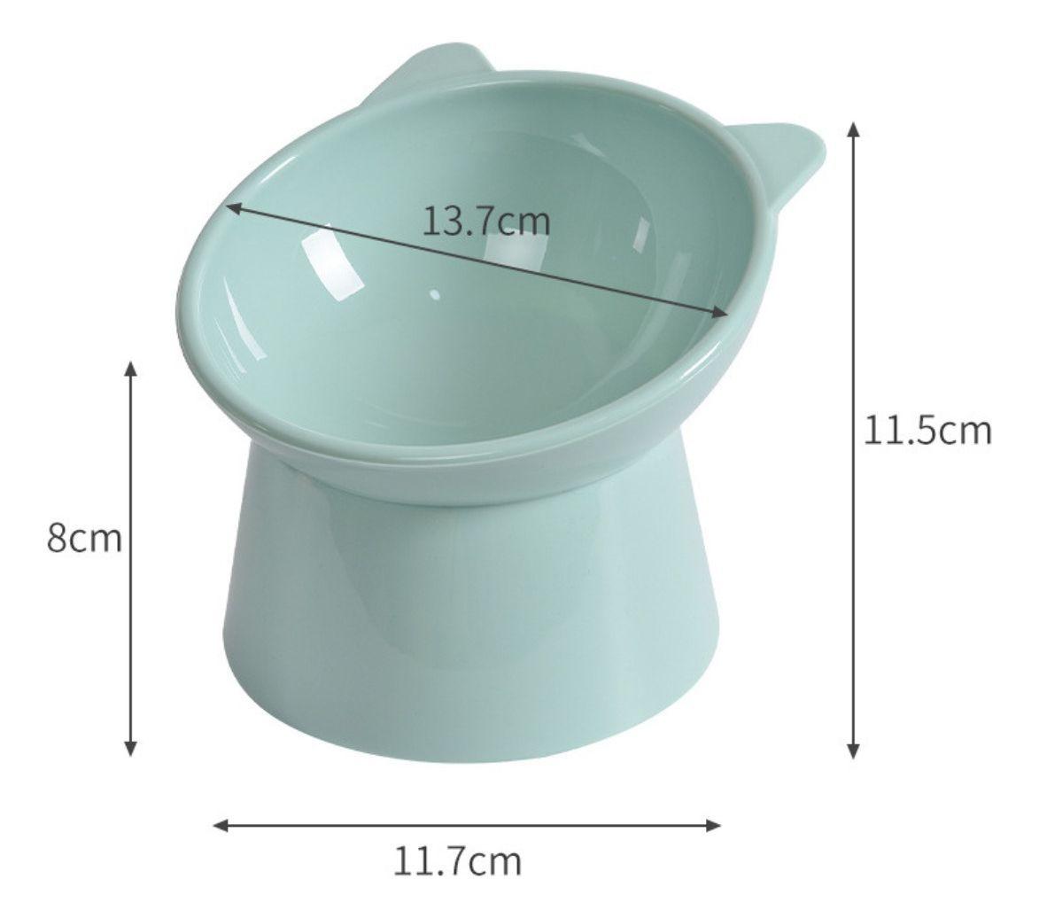 Plato Comedero Elevado Inclinado Para Gatos Y Perros Norplat-1