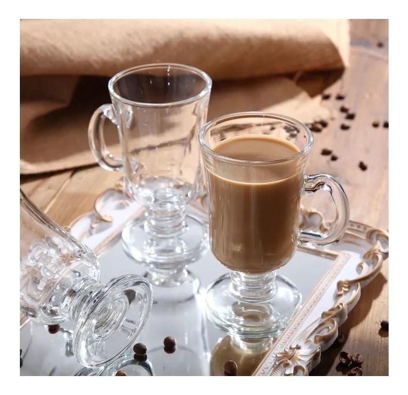 Set 6 Tazas Para Capuchino Café Té Vidrio 250ml Cappuccino - Norplat-4