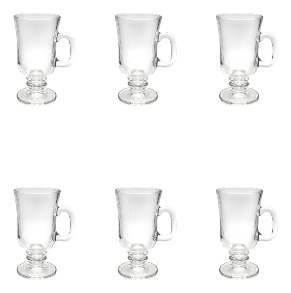 Set 6 Tazas Para Capuchino Café Té Vidrio 250ml Cappuccino - Norplat-5