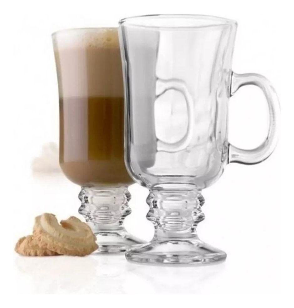 Set 6 Tazas Para Capuchino Café Té Vidrio 250ml Cappuccino - Norplat-6