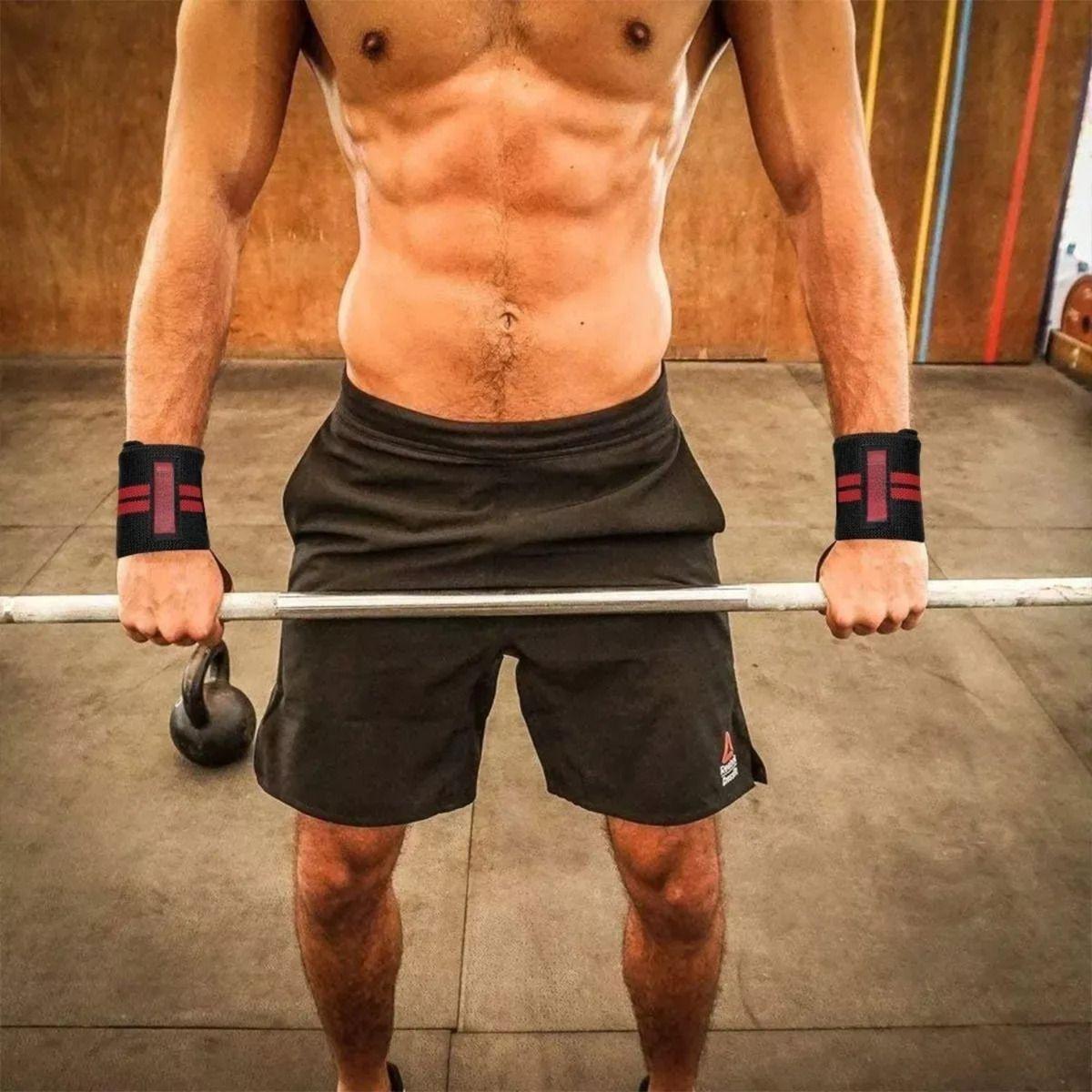 Par Muñequeras Crossfit Fitness Gym Elasticada Norplat-4