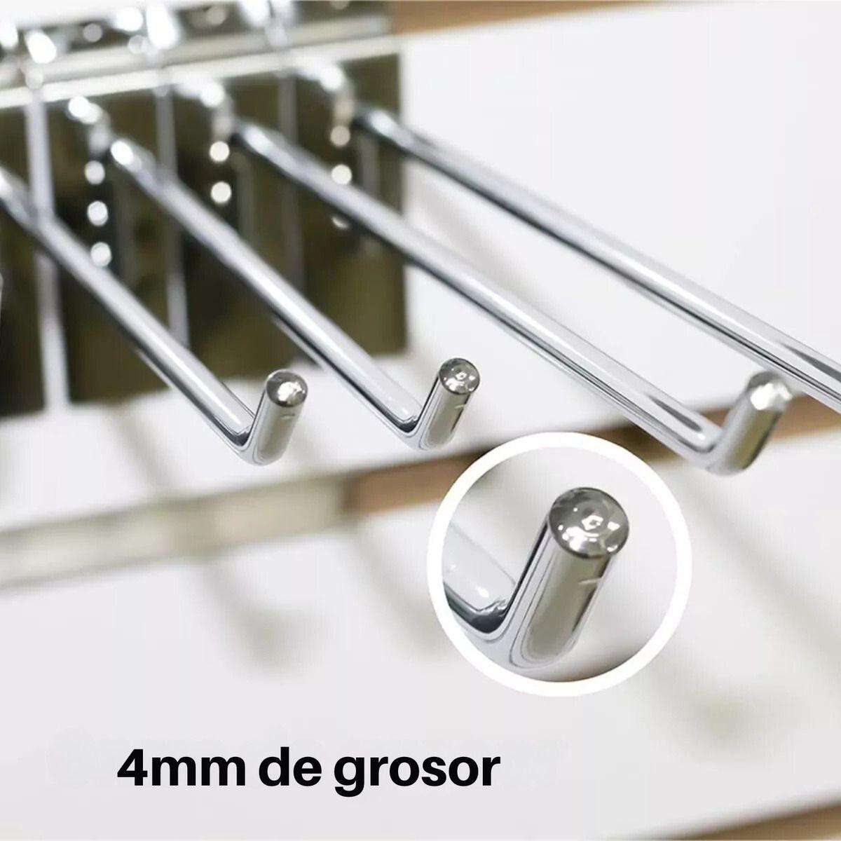 Pack 50 Ganchos Exhibidor 25cm 4mm Panel Ranurado - Norplat-2