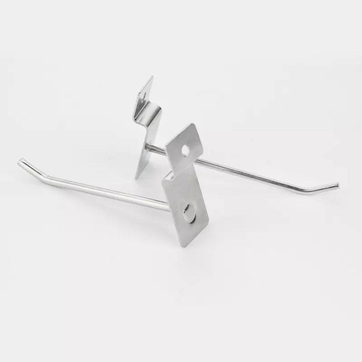 Pack 50 Ganchos Exhibidor 25cm 4mm Panel Ranurado - Norplat-7