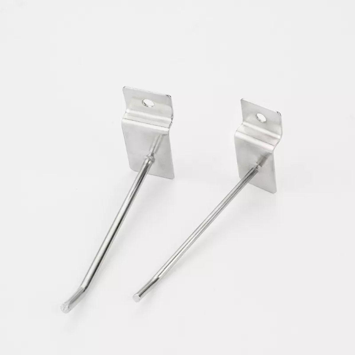 Pack 50 Ganchos Exhibidor 25cm 4mm Panel Ranurado - Norplat-8