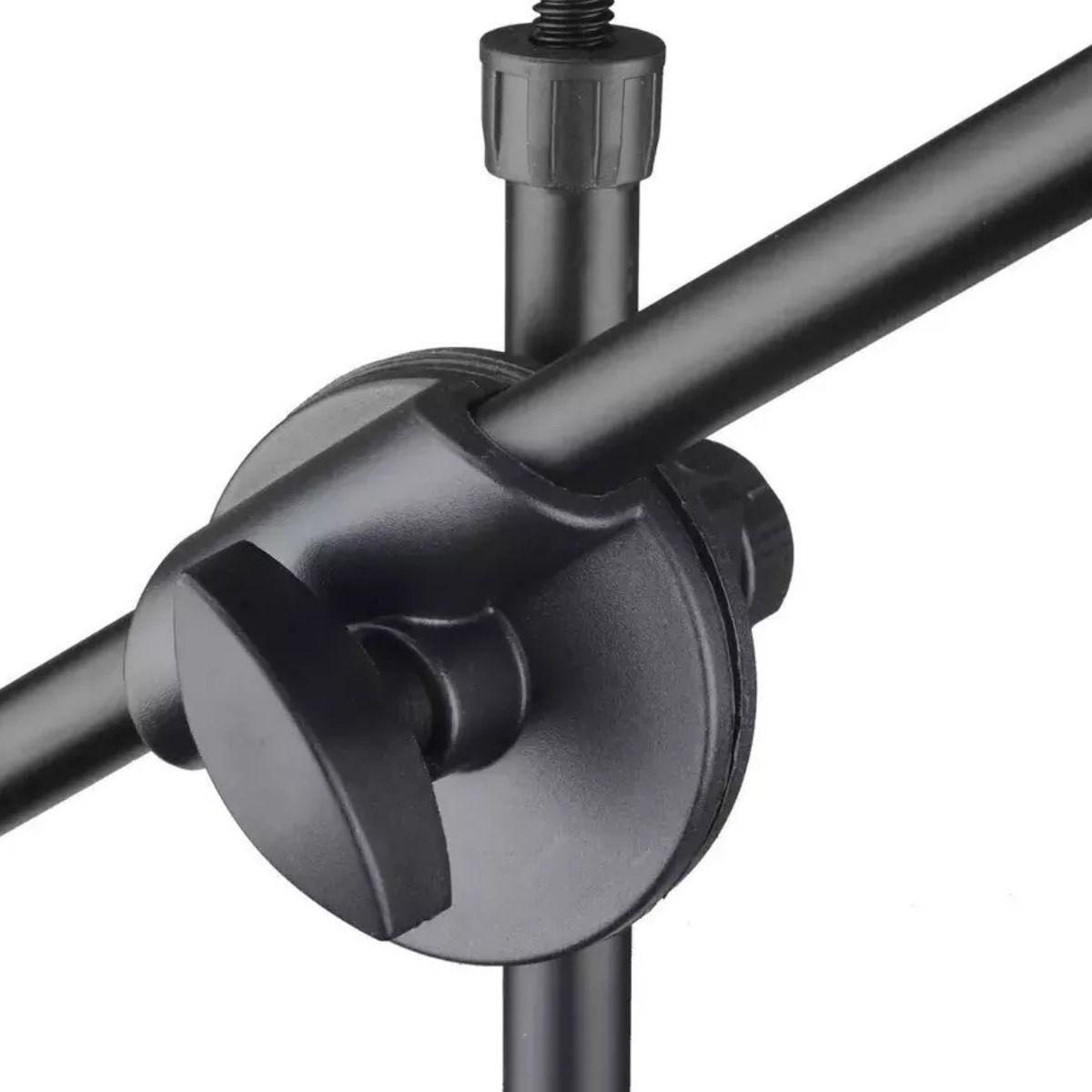 Soporte Pedestal De Micrófono Con Boom Metálico / Atril - Norplat-0