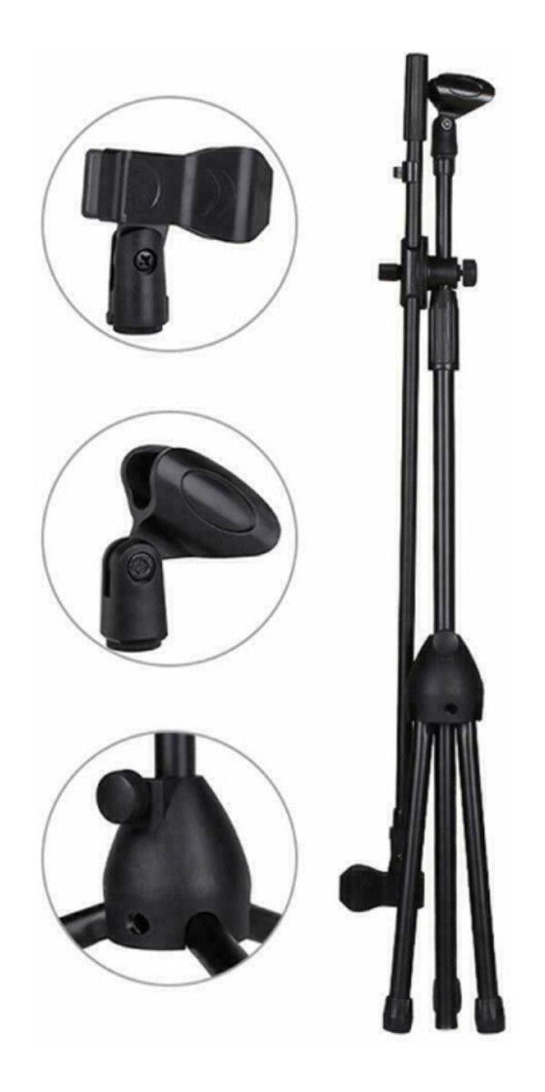 Soporte Pedestal De Micrófono Con Boom Metálico / Atril - Norplat-3