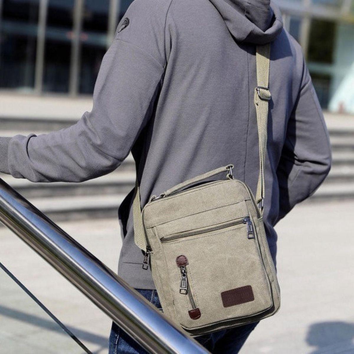 Bolso Bandolera Maletin De Lona Hombre Caballero - Norplat Verde-2