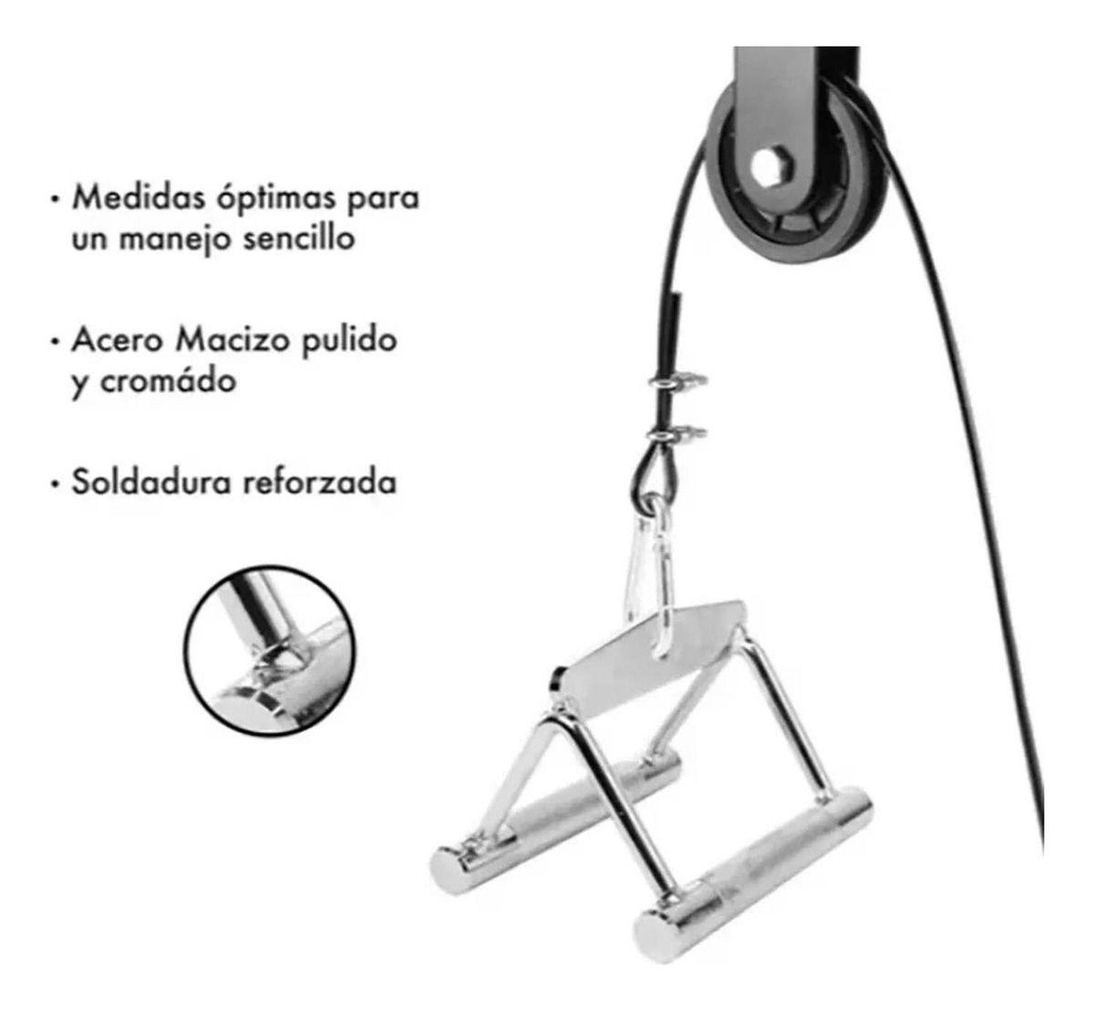 Agarre Neutro Polea De Acero Norplat Accesorio Entrenamiento-6