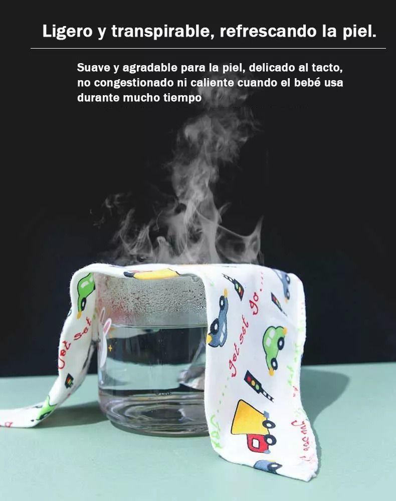 Pack 8 Bandanas Baberos Impermeables Suave Algodón Cute - Norplat-4