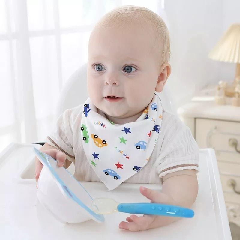 Pack 8 Bandanas Baberos Impermeables Suave Algodón Cute - Norplat-6