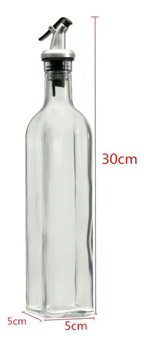 2 Botellas Vidrio 500ml Dispensador Aceitero Vinagre Norplat-3
