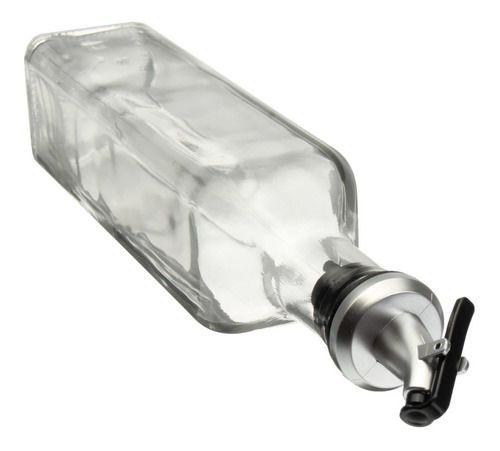 2 Botellas Vidrio 500ml Dispensador Aceitero Vinagre Norplat-4
