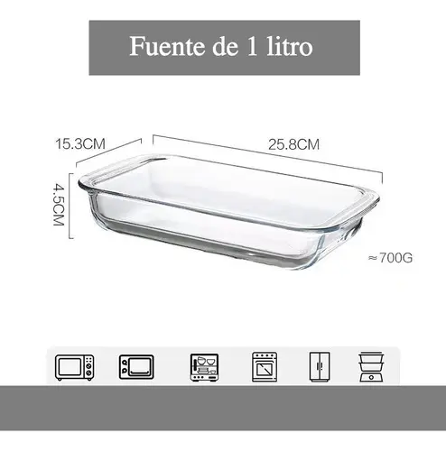Pack De 2 Fuentes Rectangulares Pequeño Y Mediano - Norplat-1