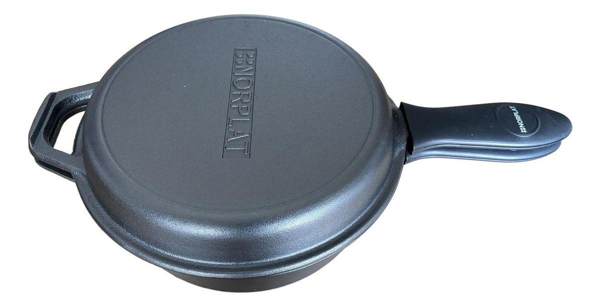 Dutch Oven Norplat Ø26cm 2 Sartenes Hierro Fundido + 2 Grip-2
