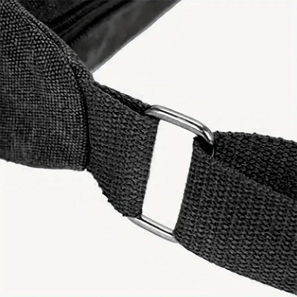 Bandolera Maletin Hombre Grande Capacidad Bolsillos Norplat Negro-5