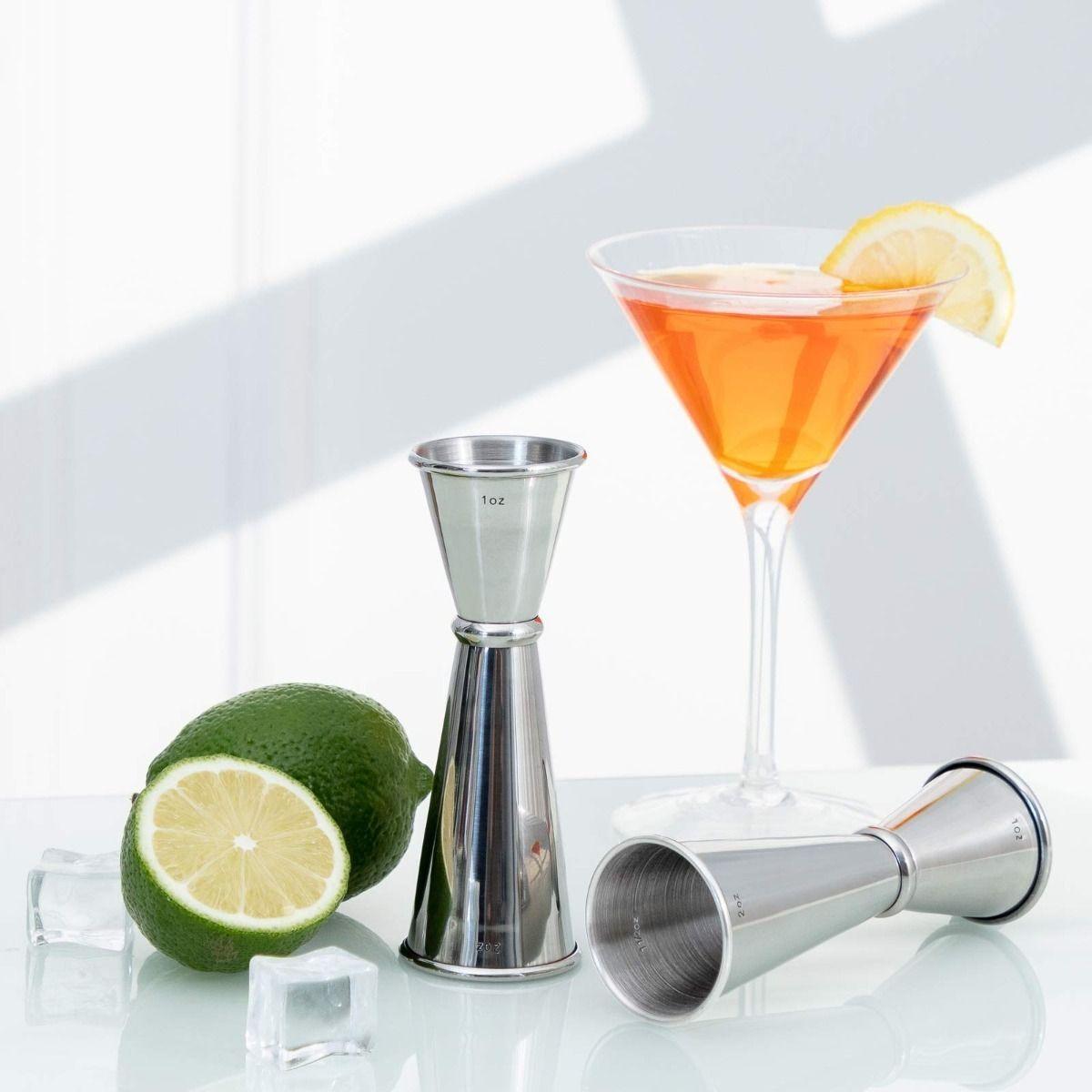 Jigger Japones Medidor Onza Bartender Acero Inoxidab - Norplat-1