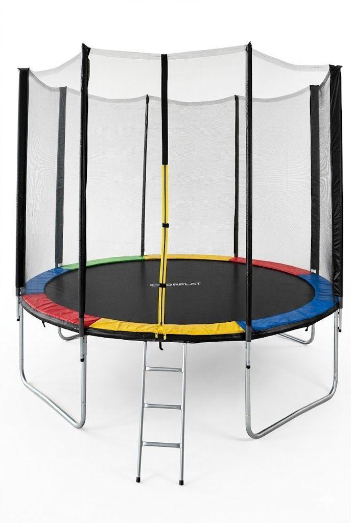 Cama Elástica Norplat Para Niños 12pies 3.66mt Con Escalera Negro Multicolor-0