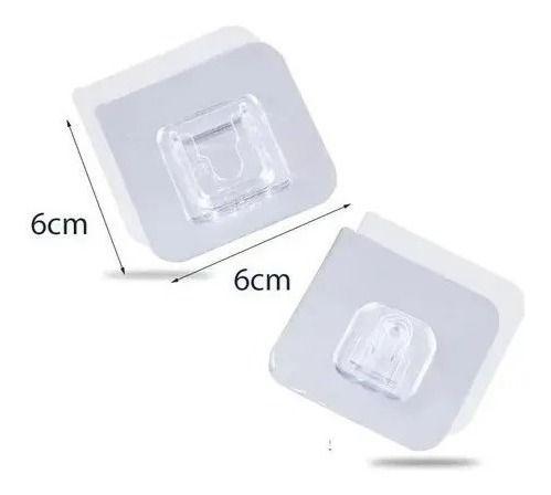 Pack 10 Adhesivos Doble Cara Colgador Gancho Pared - Norplat-8