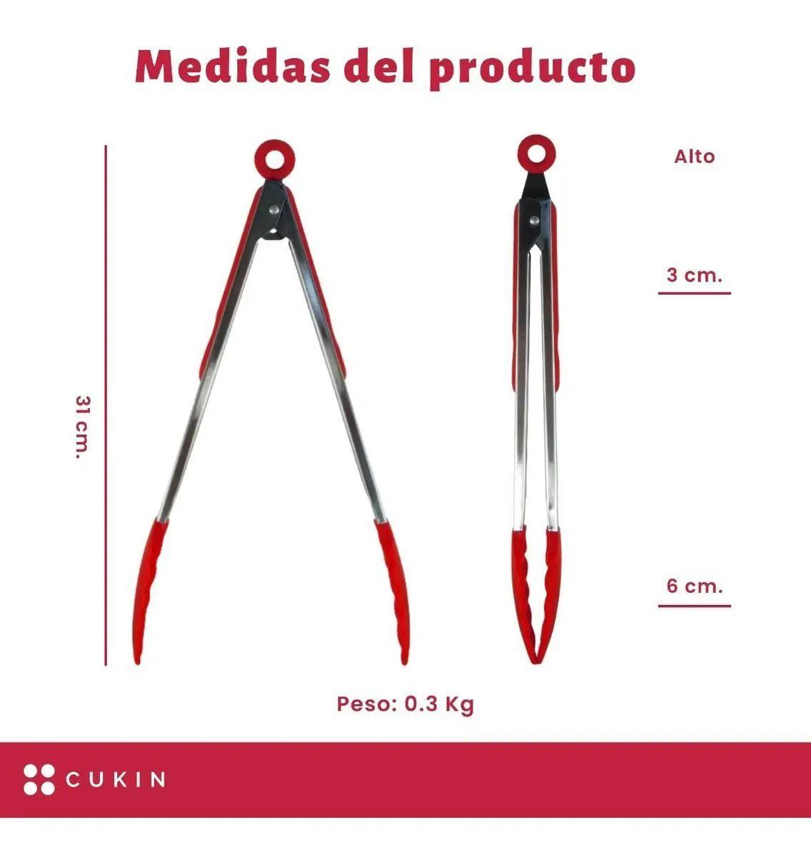 Pinzas Para Parrilla Y Cocina - Sistema Regulable - Norplat-2