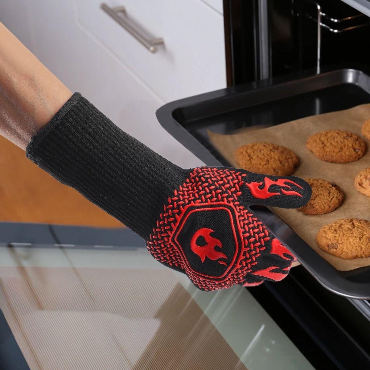 Set 2 Guantes Asado Alta Temperatura Parrillero Cocina Norplat-8