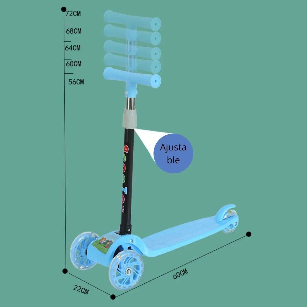 Scooter Rebelde Kids Con Luces Para Niños / Niñas - Norplat-6